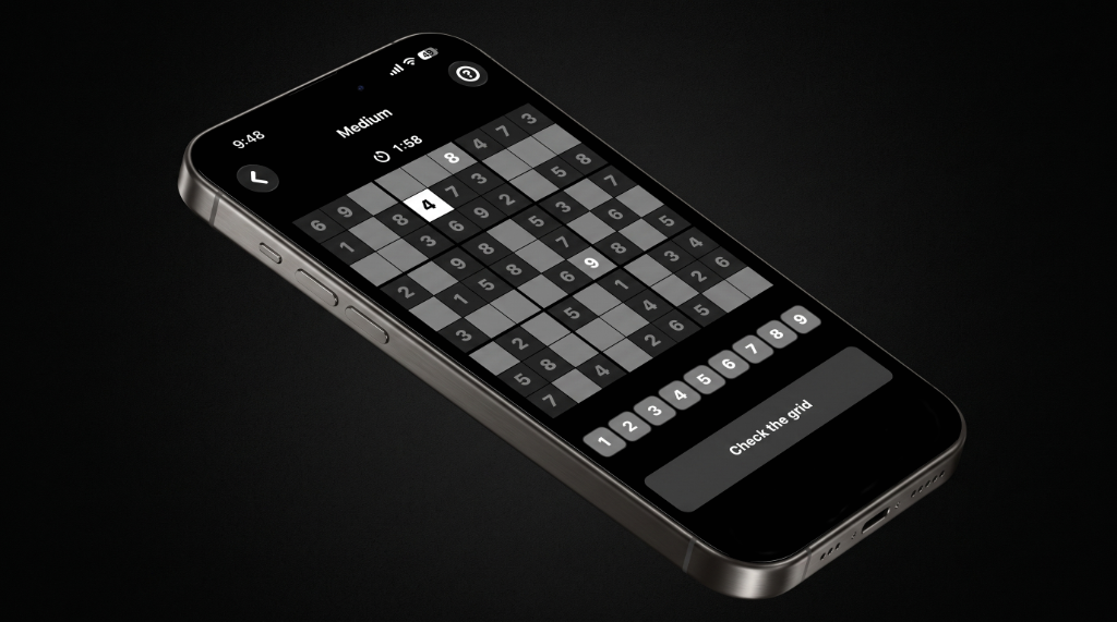 Brilliant Sudoku - Smartphone Gameplay Mockup